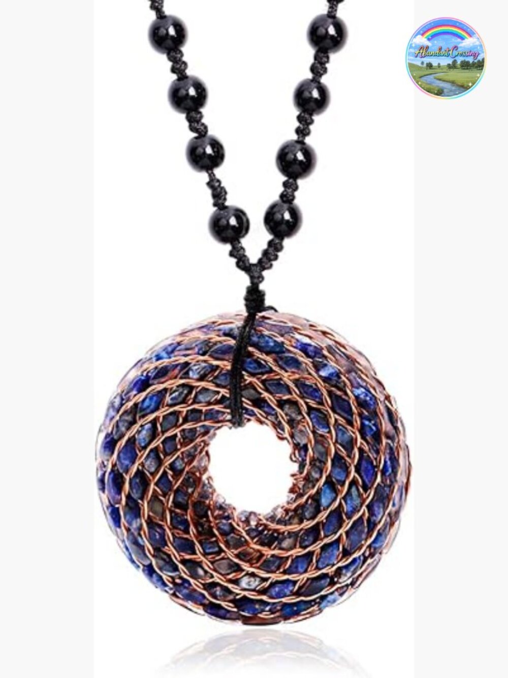 Rodin Coil & Orgone Pendant Necklace for Meditation, Chakra Balancing